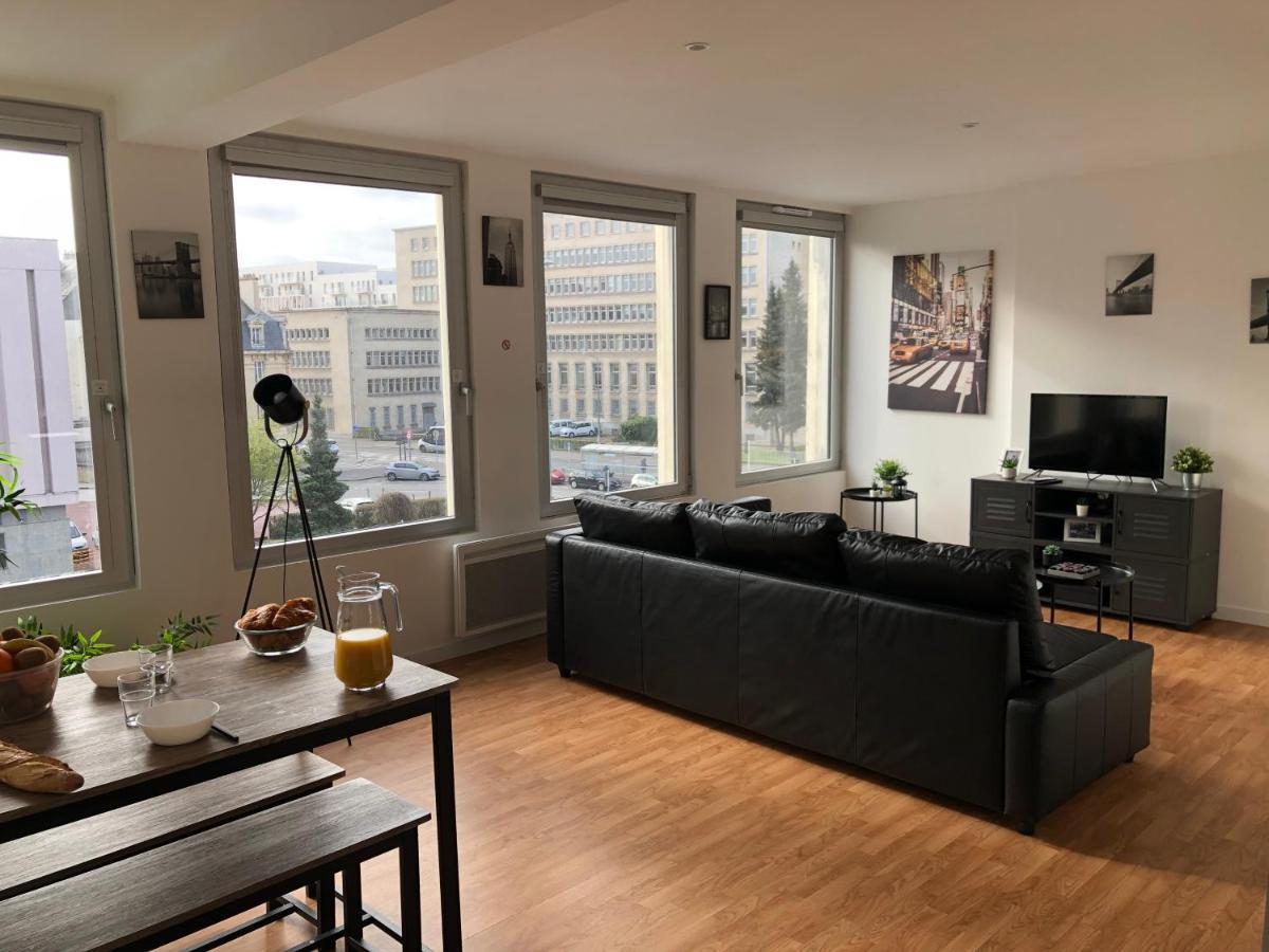 Hyper Centre - Wifi Fibre Gratuit - Jergweloh - Le New Yorkais Lejlighed Caen Eksteriør billede